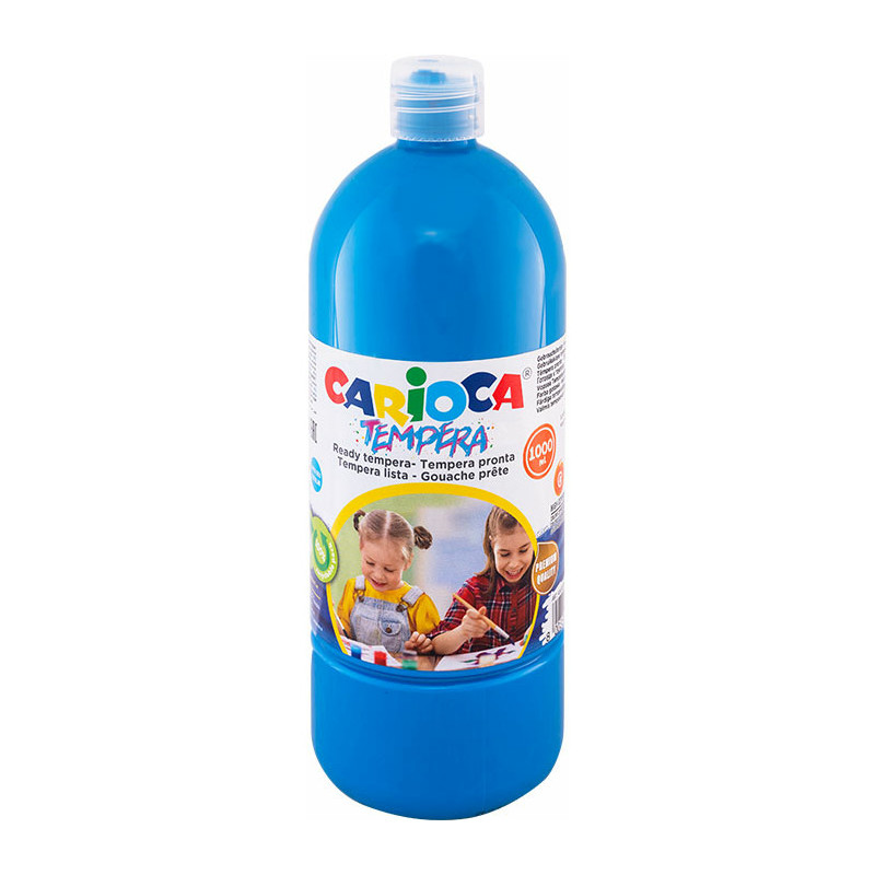 Farba tempera Carioca 1000ml błękitna