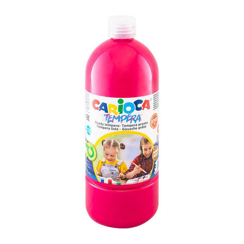 Farba tempera Carioca 1000ml ciemnoróżowa