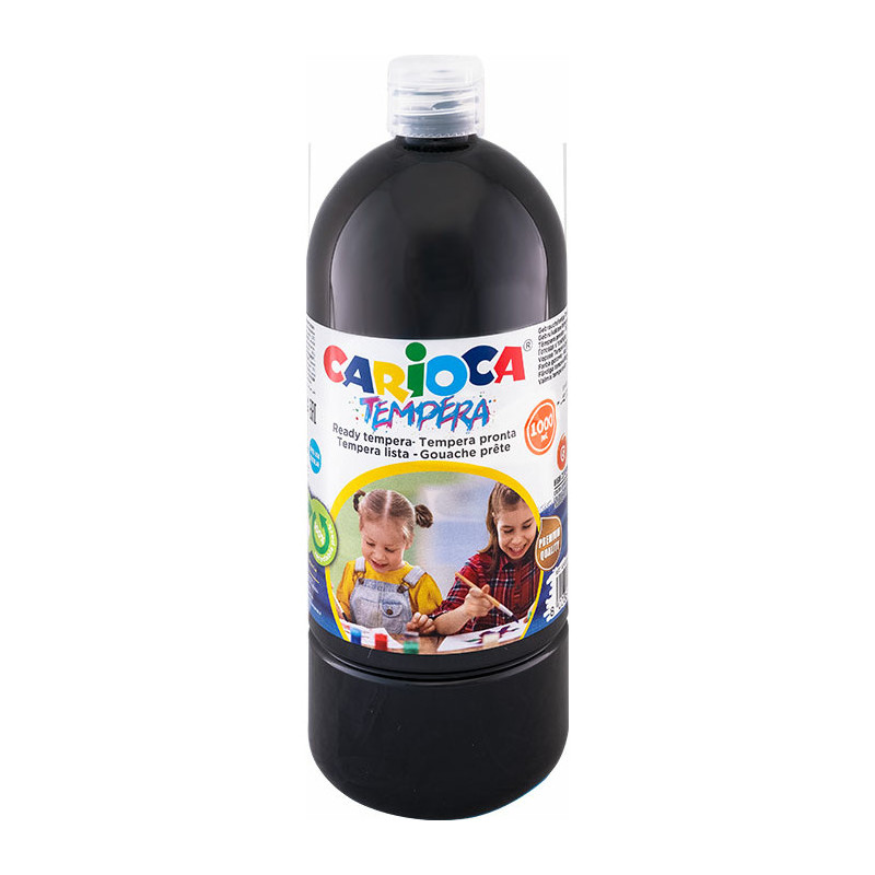 Farba tempera Carioca 1000ml czarna