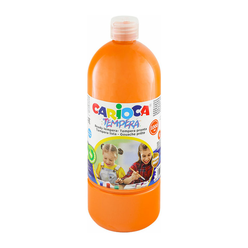 Farba tempera Carioca 1000ml pomarańczowa