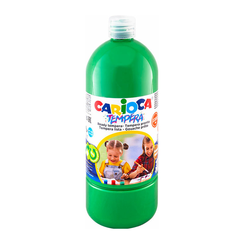 Farba tempera Carioca 1000ml zielona