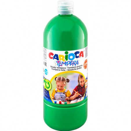 Farba tempera Carioca 1000ml zielona
