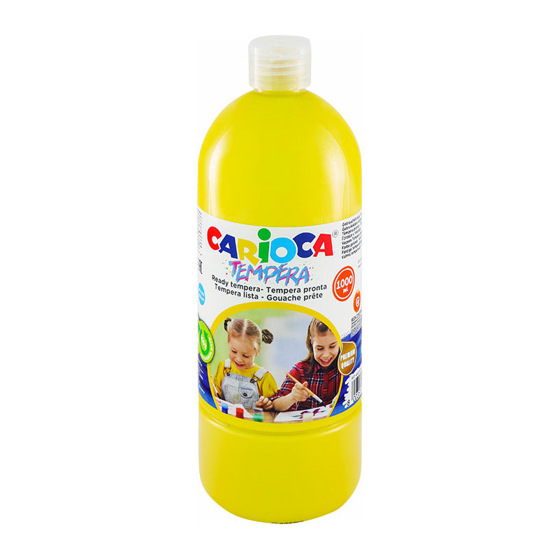 Farba tempera Carioca 1000ml żółta