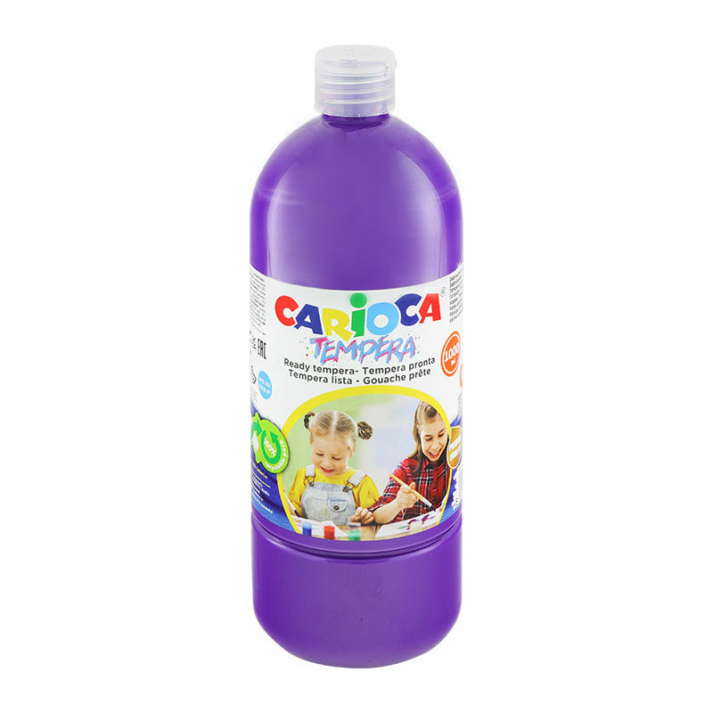 Farba tempera Carioca 1000ml fioletowa