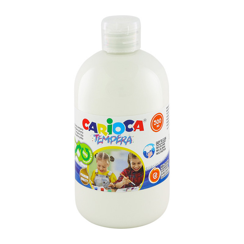 Farba tempera Carioca 500ml biała