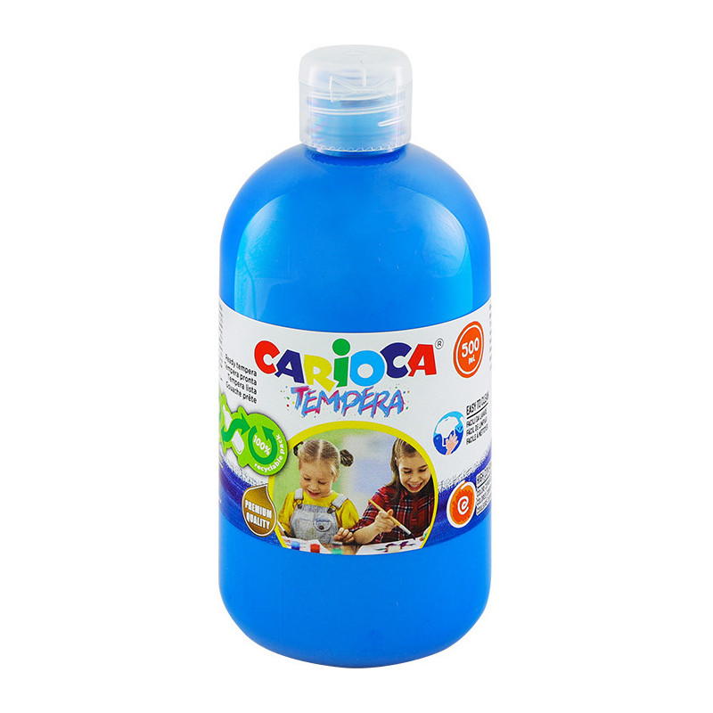 Farba tempera Carioca 500ml błękitna