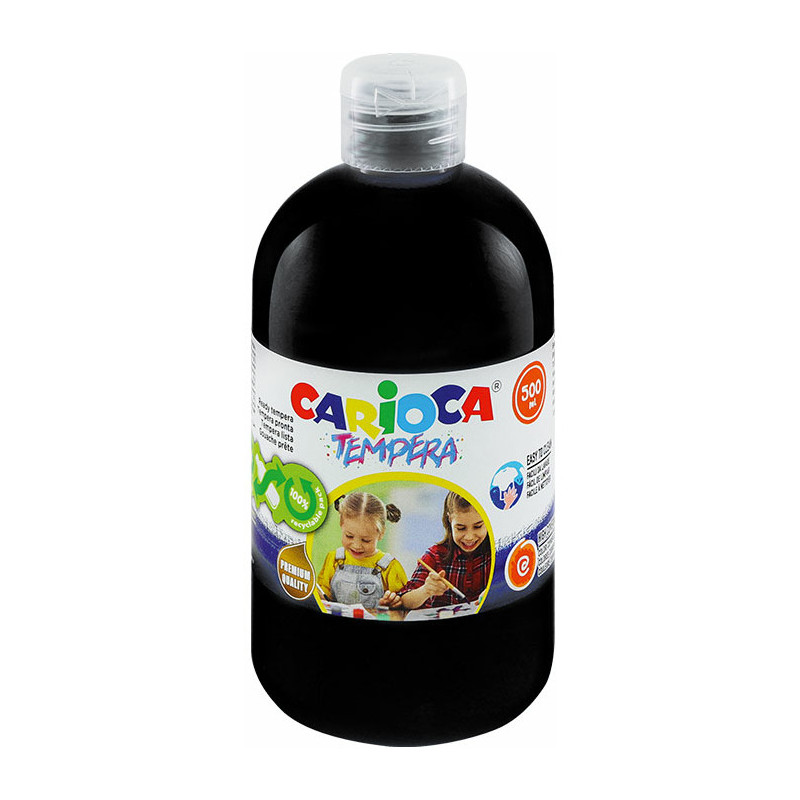 Farba tempera Carioca 500ml czarna