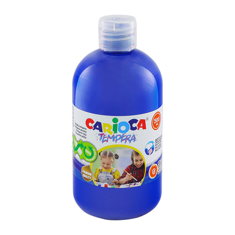 Farba tempera Carioca 500ml granatowa
