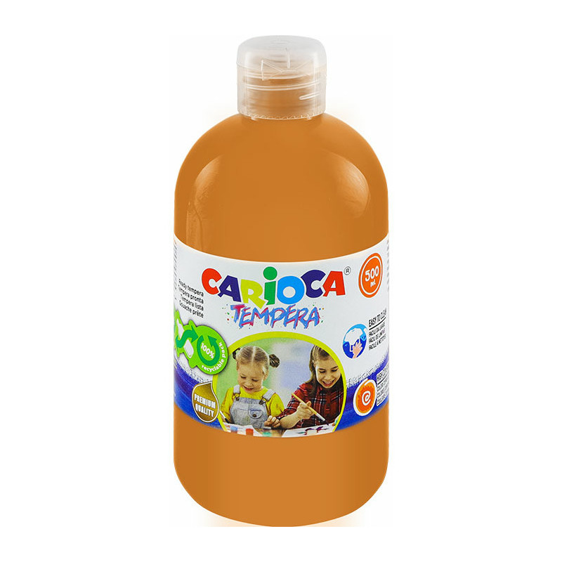 Farba tempera Carioca 500ml jasnobrązowa
