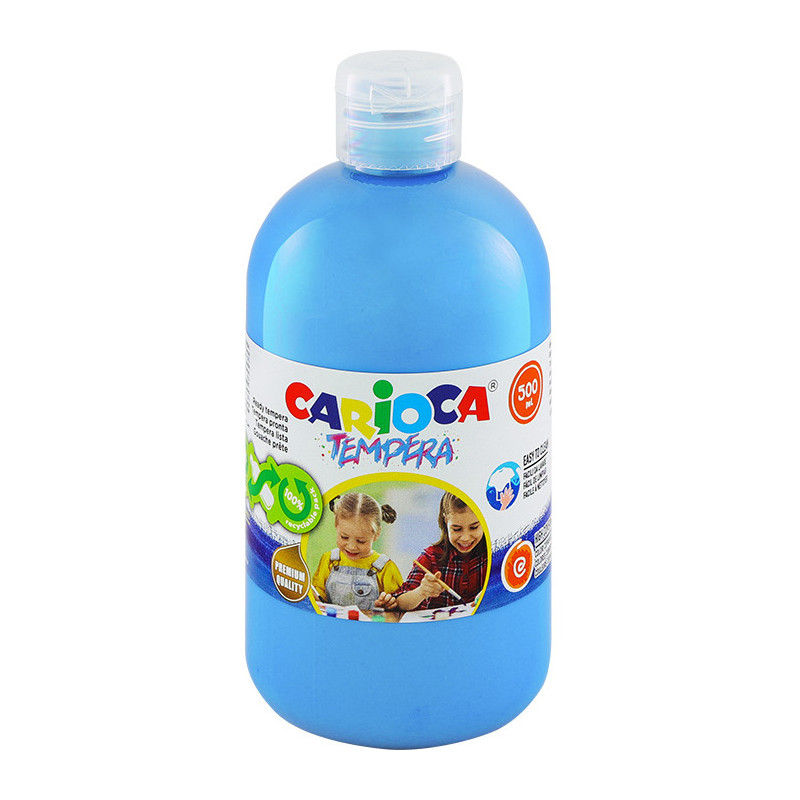 Farba tempera Carioca 500ml jasnoniebieska