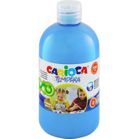 Farba tempera Carioca 500ml jasnoniebieska