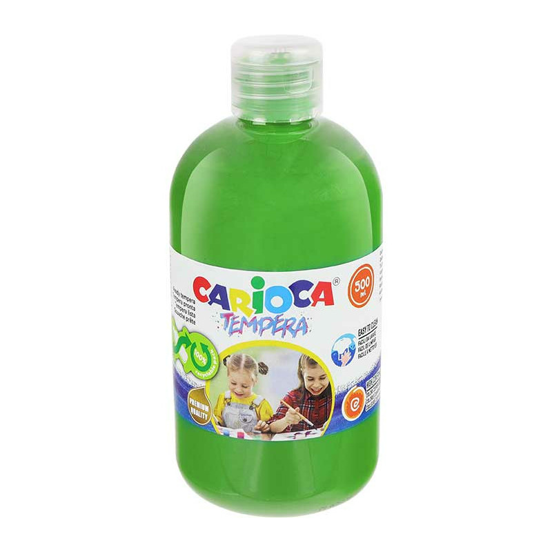 Farba tempera Carioca 500ml jasnozielona