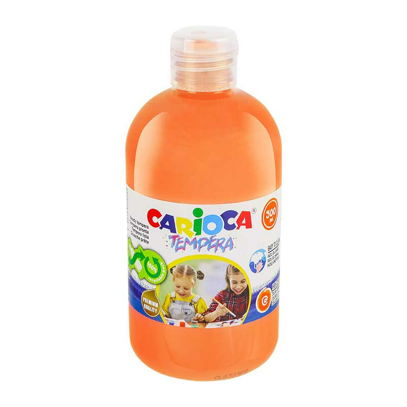 Farba tempera Carioca 500ml pomarańczowa