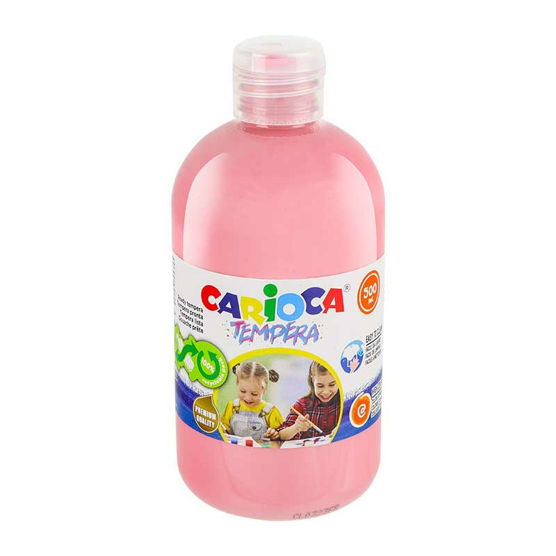 Farba tempera Carioca 500ml różowa