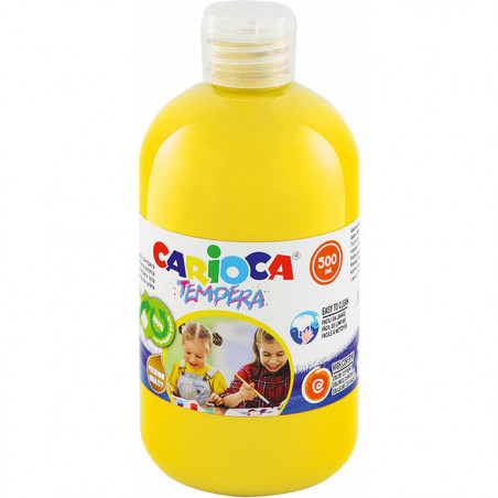 Farba tempera Carioca 500ml żółta
