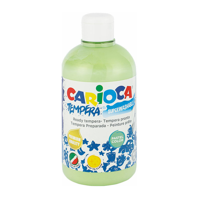 Farba tempera Carioca 500ml pastel zielona