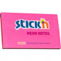 KARTECZKI STICK'N 76*127mm CIEMNORÓŻOWE NEON (100)