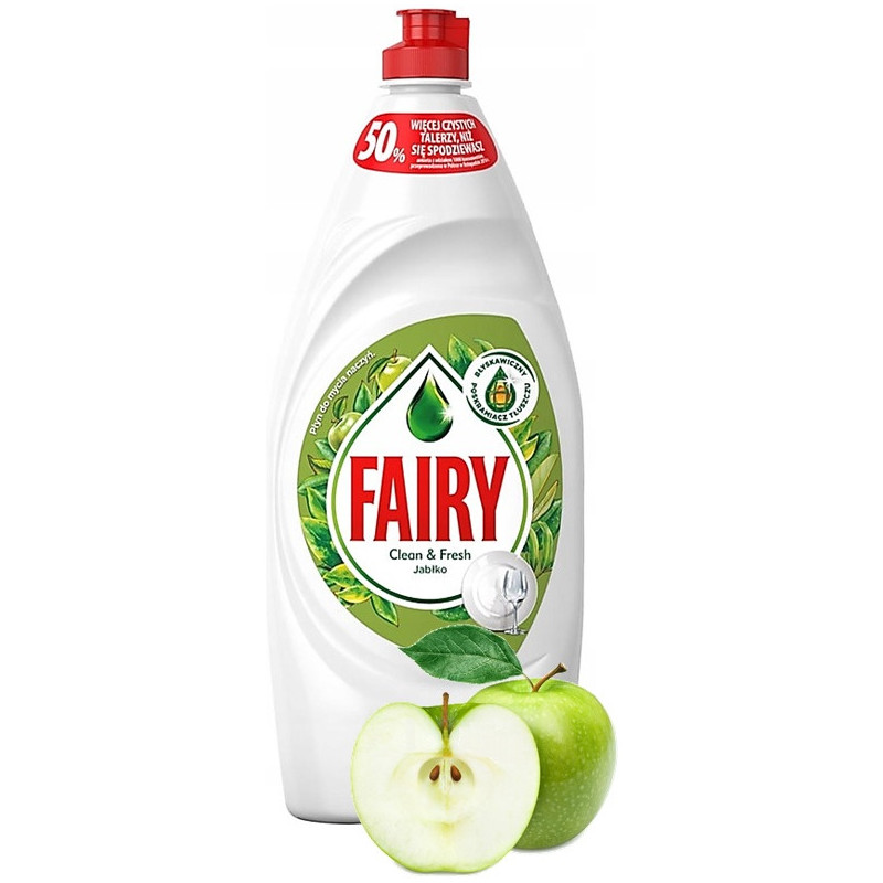 Płyn do naczyń Fairy 900ml Jabłko