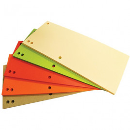 Przekładki kartonowe Office Products 1/3 A4 mix kolor (100)