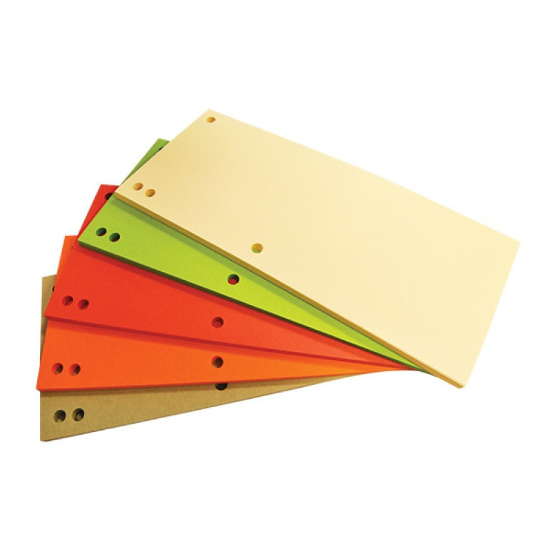 Przekładki kartonowe Office Products 1/3 A4 mix kolor (100)