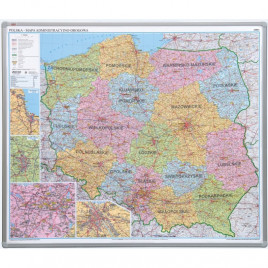 Tablica mapa administracyjna 102,5x120 alu23