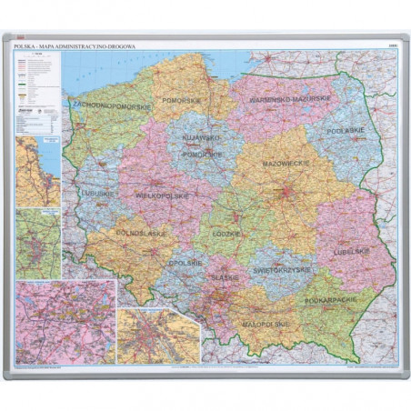 Tablica mapa administracyjna 102,5x120 alu23