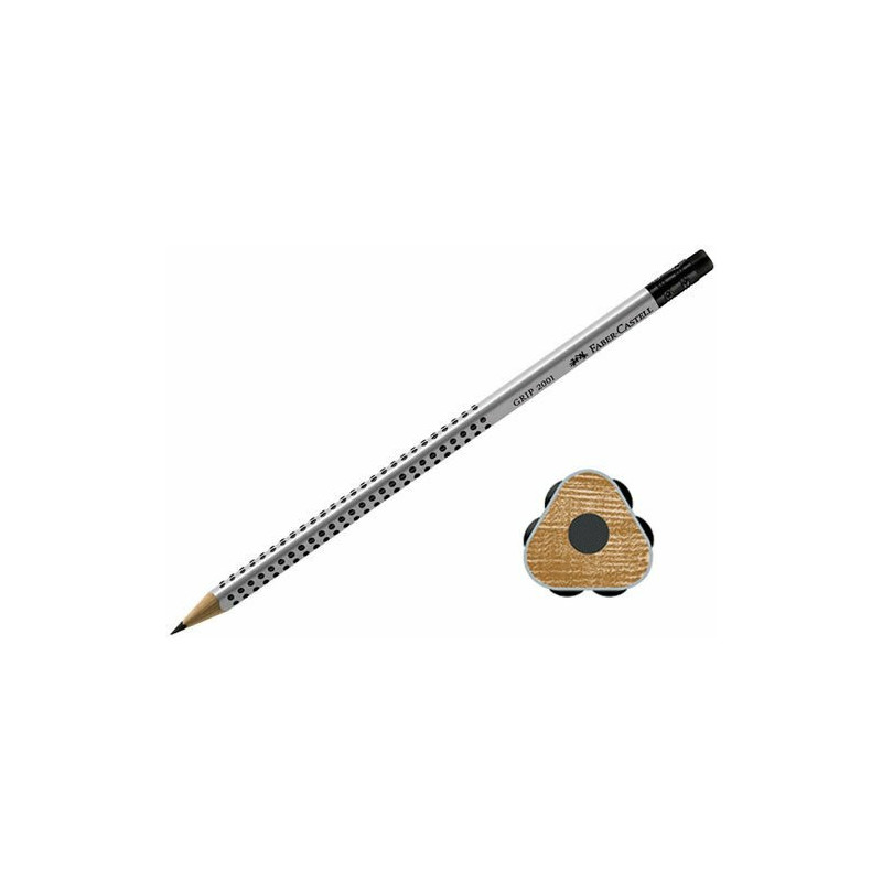 OŁÓWEK FABER-CASTELL GRIP 2001 "B" z GUMKĄ