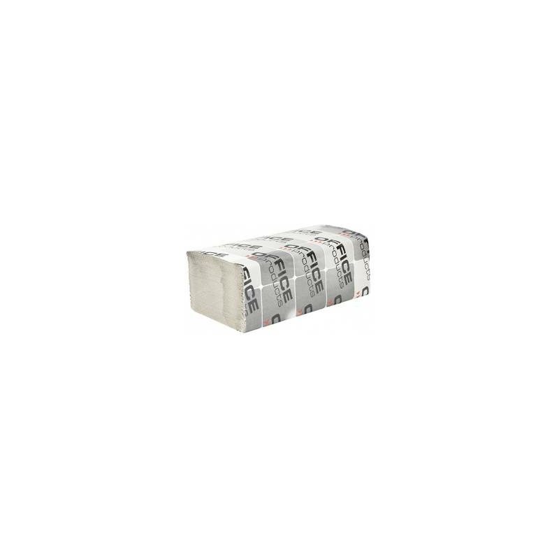 Ręczniki składane Office Products ZZ 1w makulatura szare (20x200)