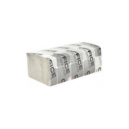 Ręczniki składane Office Products ZZ 1w makulatura szare (20x200)
