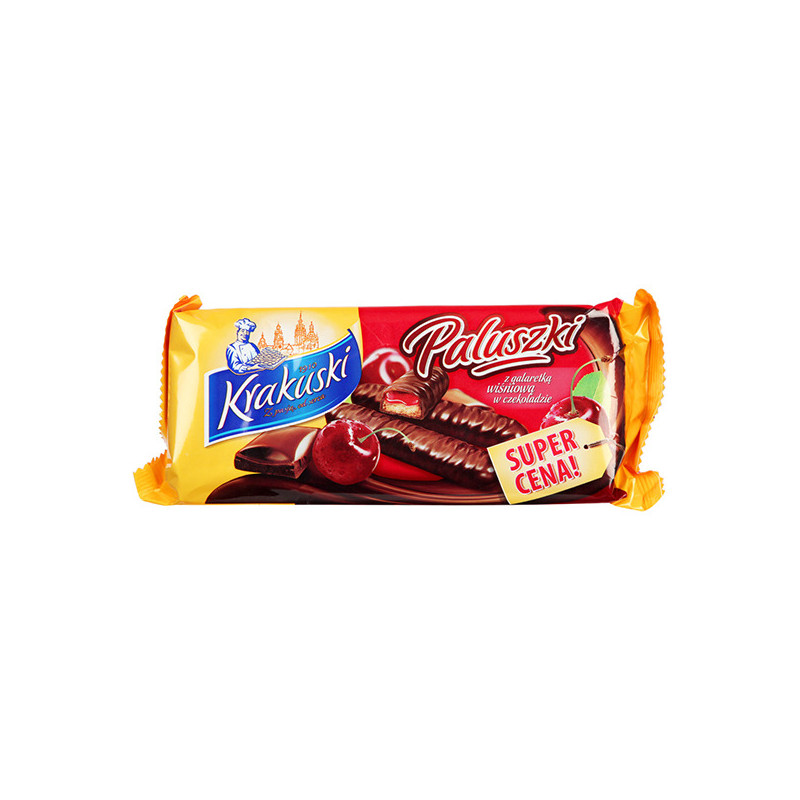 CIASTKA KRAKUSKI PALUSZKI 144g WIŚNIOWA GALARETKA