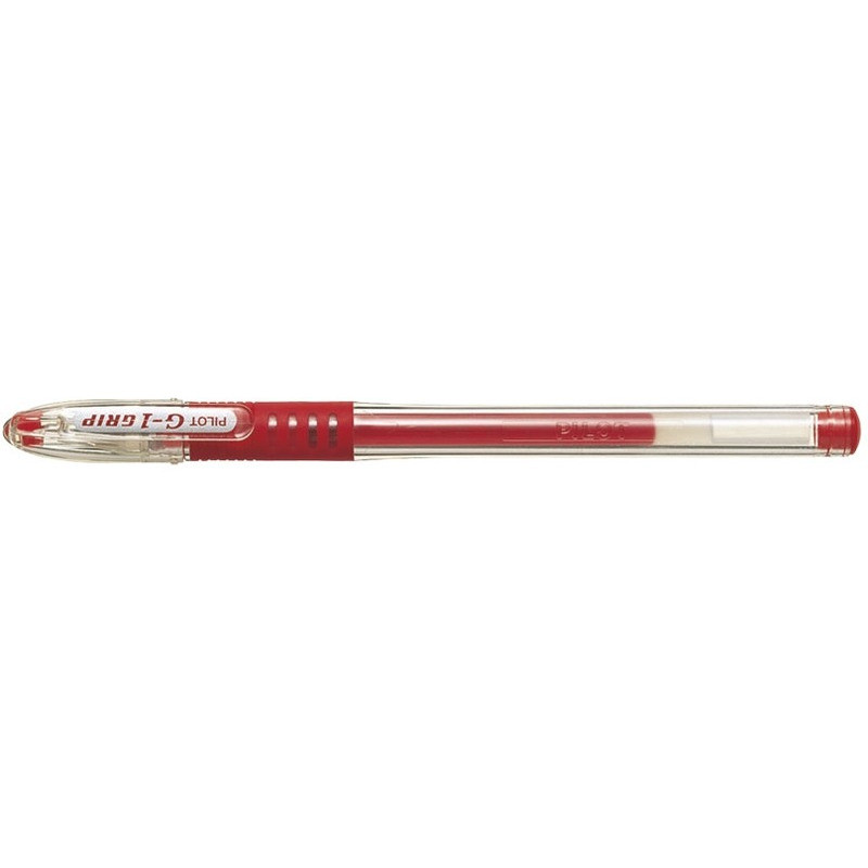 DŁUGOPIS ŻELOWY PILOT G1 GRIP CZERWONY