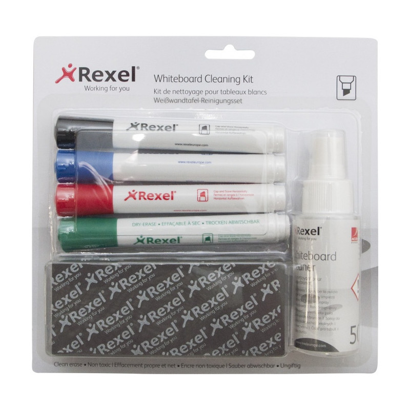 ZESTAW DO TABLIC REXEL WHITEBOARD CLEANING KIT