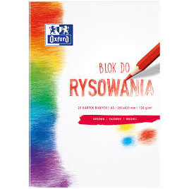 Blok rysunkowy Oxford A3/20k biały
