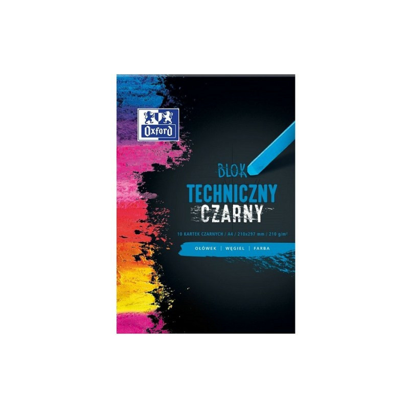 Blok techniczny Oxford A4/10k czarny