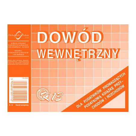 DOWÓD WEWNĘTRZNY A6