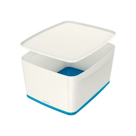 POJEMNIK LEITZ MyBOX 318x198x385mm BIAŁO-NIEBIESKI