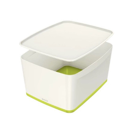 POJEMNIK LEITZ MyBOX 318x198x385mm BIAŁO-ZIELONY