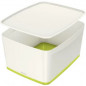 POJEMNIK LEITZ MyBOX 318x198x385mm BIAŁO-ZIELONY