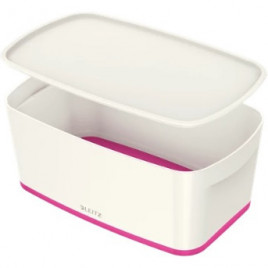 POJEMNIK LEITZ MyBOX 318x128x191mm BIAŁO-RÓŻOWY