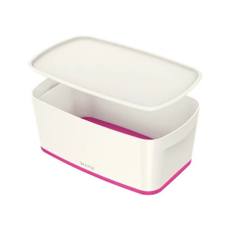 POJEMNIK LEITZ MyBOX 318x128x191mm BIAŁO-RÓŻOWY