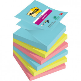 Karteczki Post-it Super Sticky Z-Notes 76x76mm (R330-6SS-COS) 3 kolory