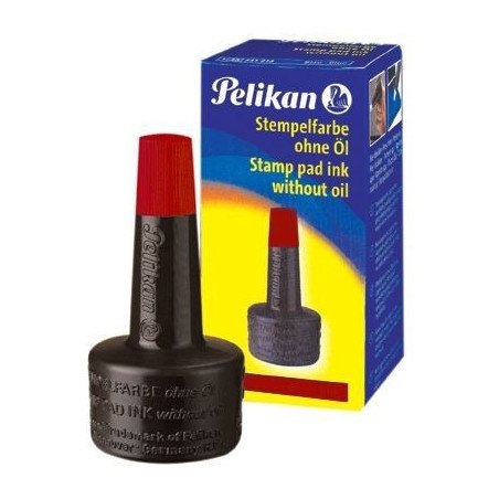 TUSZ DO PIECZĄTEK PELIKAN 28ml CZERWONY