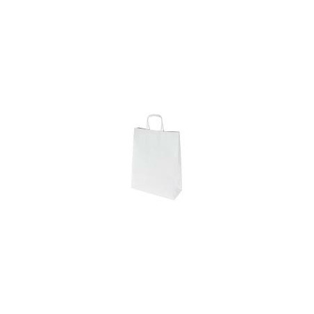 TORBA PAPIEROWA 24x10x32cm BIAŁA