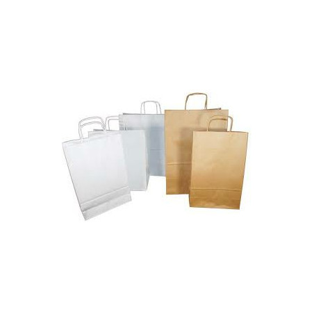 TORBA PAPIEROWA 24x10x36cm BIAŁA