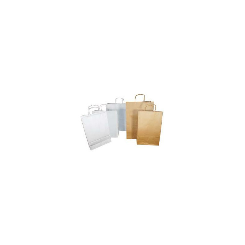 TORBA PAPIEROWA 30.5x17x44.5cm BIAŁA