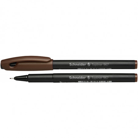 Cienkopis Schneider Topliner 967 0.4mm brązowy