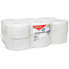 Papier toaletowy Office Products Jumbo 120m 1w makulatura biały (12)