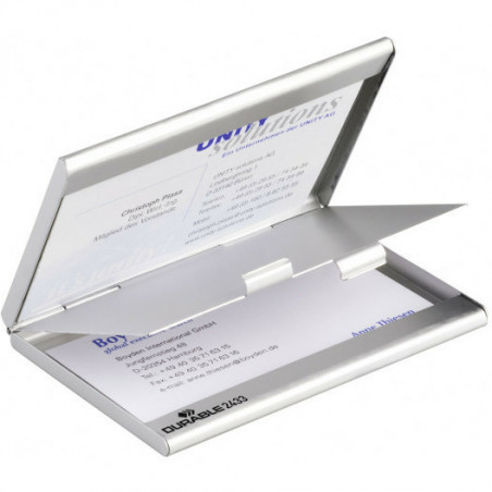 ETUI NA WIZYTÓWKI DURABLE ALUMINIOWE SREBRNE