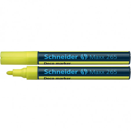 Marker kredowy Schneider Maxx 265 Deco żółty