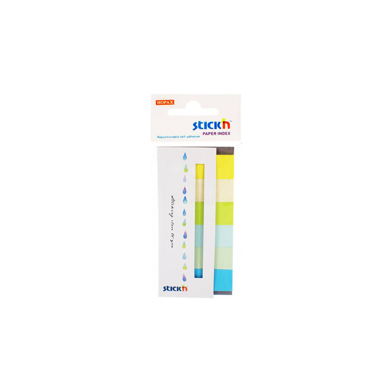ZAKŁADKI STICK'N 15x45mm 6 KOLORÓW (6x30)